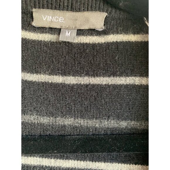 Vince Men’s Black Striped Cardigan - Picture 3 of 3